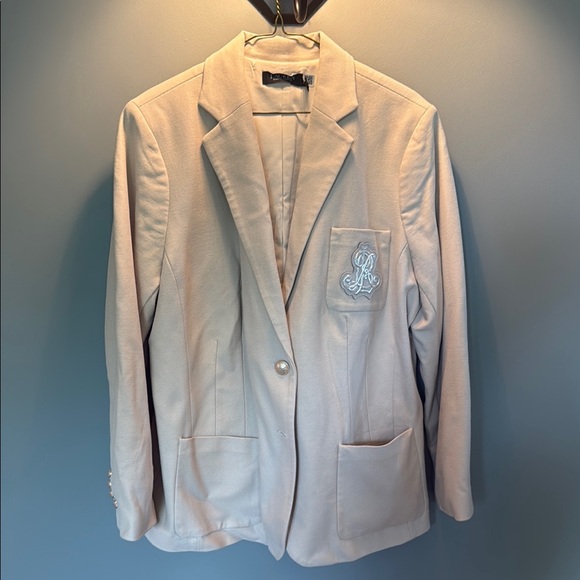 Polo by Ralph Lauren Cream Blazer Tailored Suit Jacket - Picture 1 of 3
